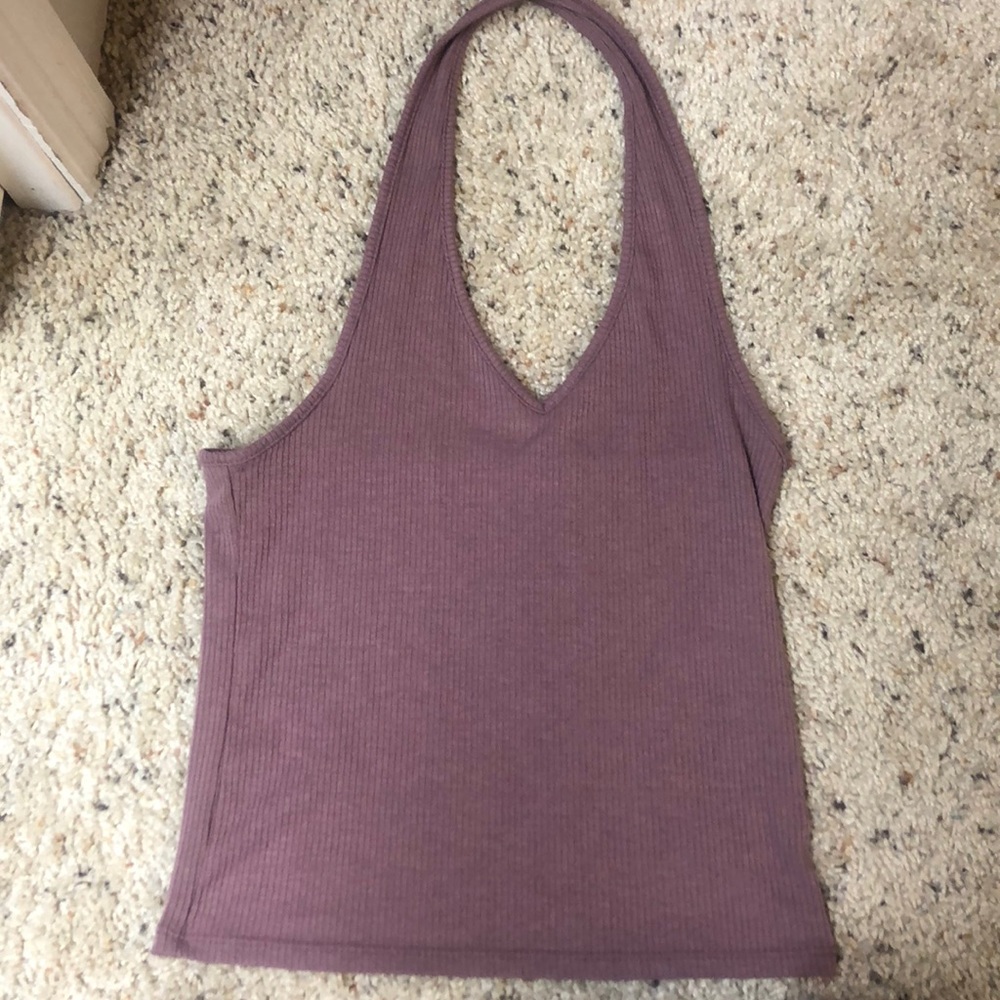 cute purple mush tank top / crop top